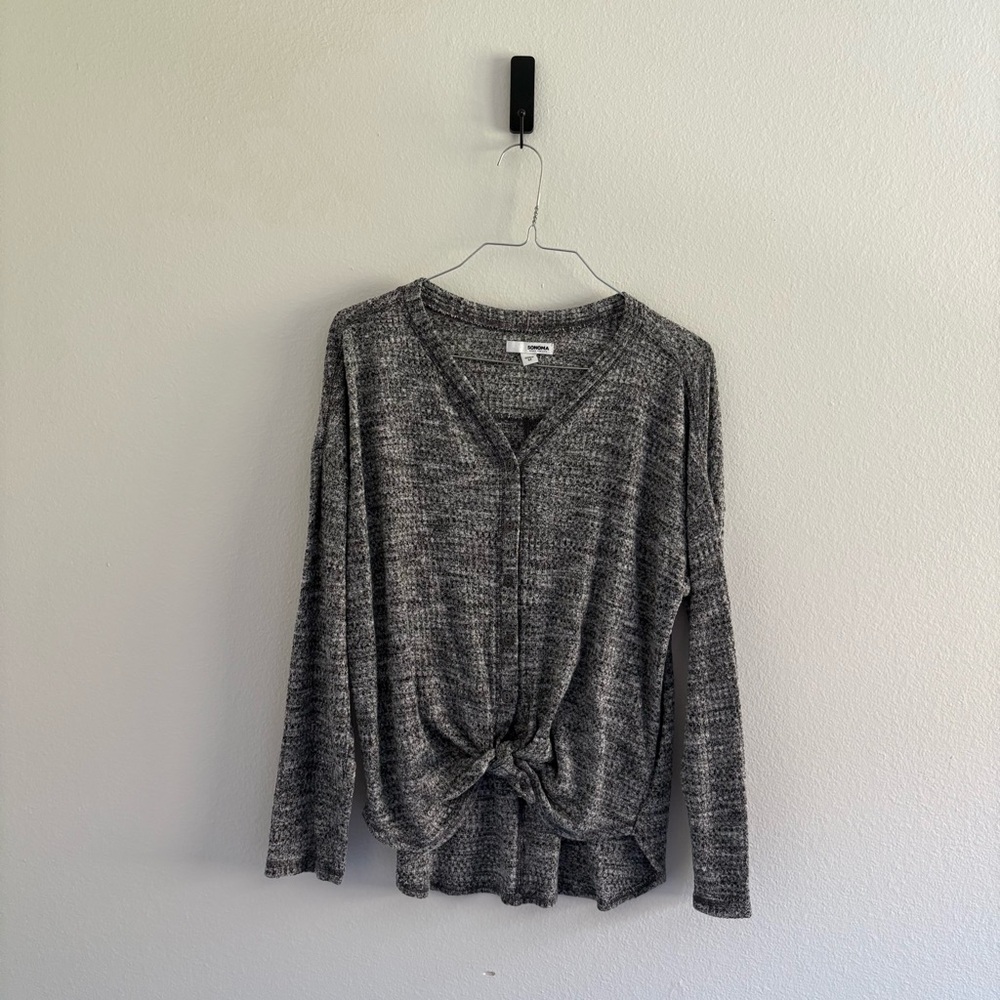 Sonoma • Heathered‎ Gray Waffle Top